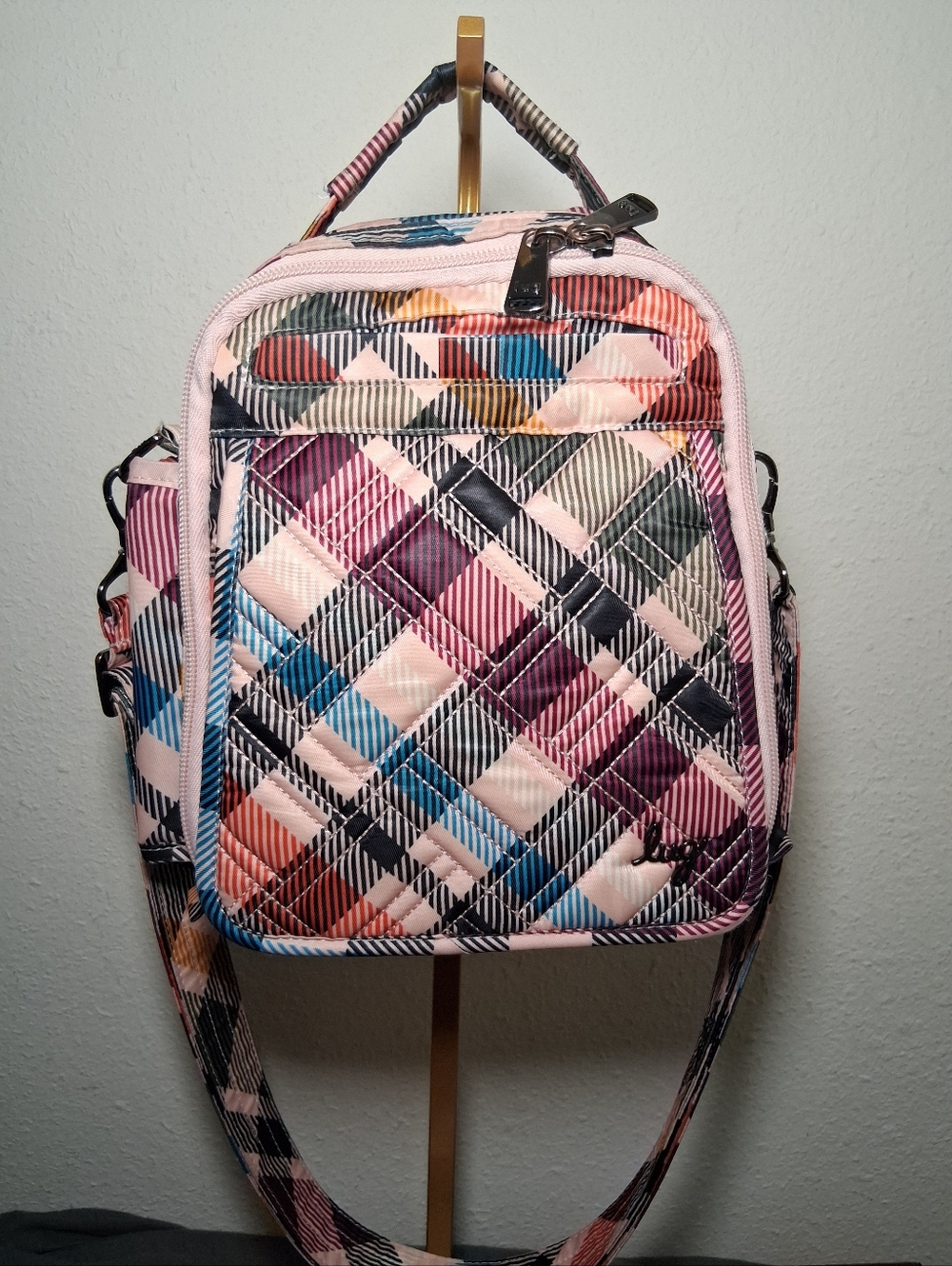 Lug Flapper SE Small Plaid Print Bag